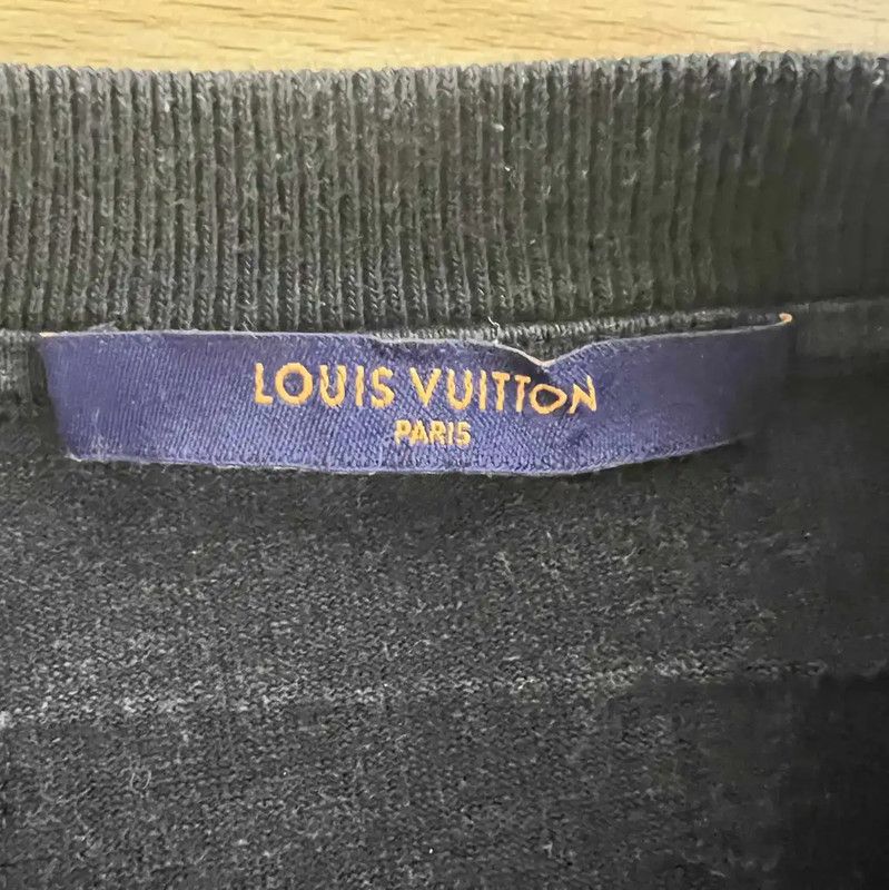 Louis Vuitton Louis Vuitton Women's Black Cotton T-Shirt 0089 Size S / US 4 / IT 40 - 3 Thumbnail