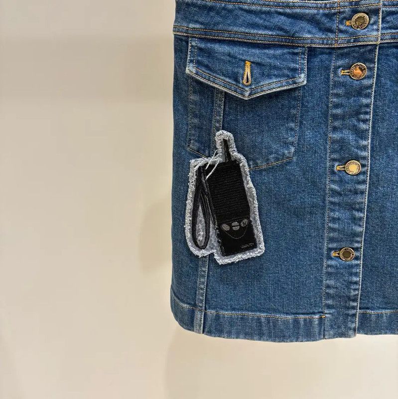 Louis Vuitton Louis Vuitton Short Sleeveless Denim Dress 0089 Size S / US 4 / IT 40 - 5 Thumbnail