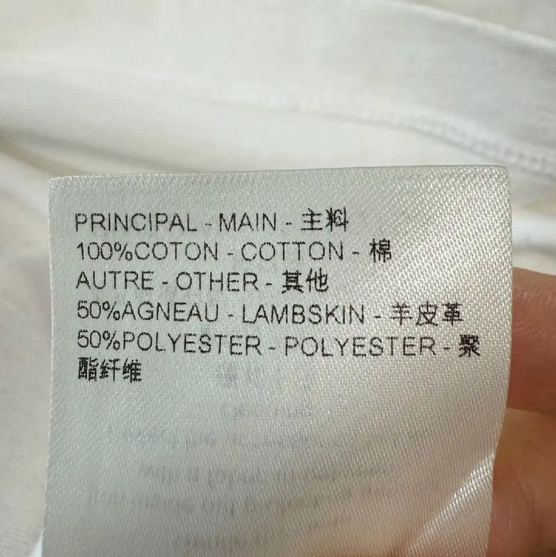 Louis Vuitton Louis Vuitton Women's White Cotton T-Shirt 0089 Size L / US 10 / IT 46 - 4 Thumbnail
