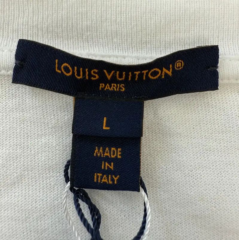 Louis Vuitton Louis Vuitton Women's White Cotton T-Shirt 0089 Size L / US 10 / IT 46 - 5 Thumbnail