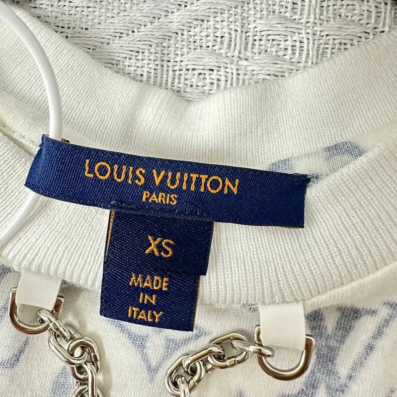 Louis Vuitton Louis Vuitton Summer White Cotton T-Shirt 0089 Size XS / US 0-2 / IT 36-38 - 4 Thumbnail