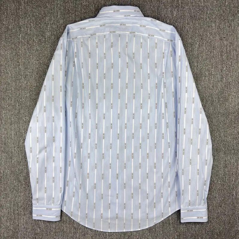 Louis Vuitton Louis Vuitton Blue Cotton Women's Shirt Size XXL 0089 Size XXL / US 16-18 / IT 52-54 - 2 Thumbnail
