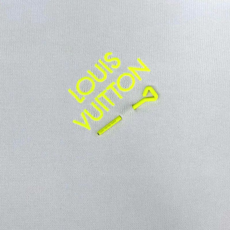 Louis Vuitton Louis Vuitton White Logo Cotton T-Shirt for Women 0089 Size XS / US 0-2 / IT 36-38 - 3 Thumbnail