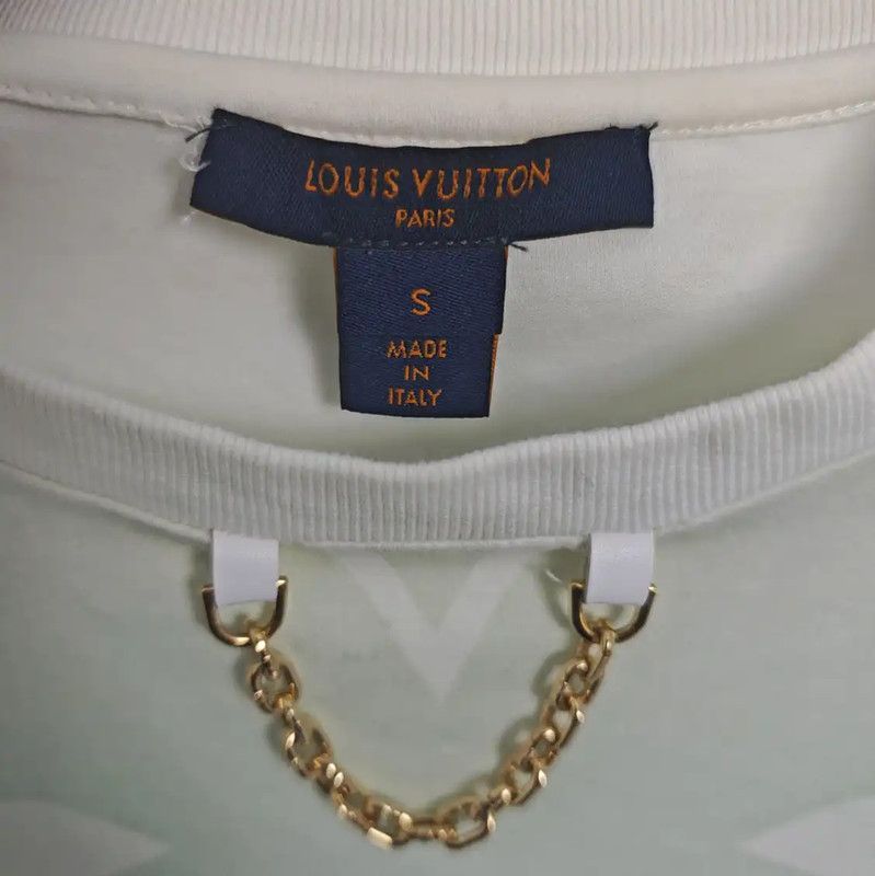 Louis Vuitton Louis Vuitton Summer Light Blue Cotton T-Shirt 0089 Size S / US 4 / IT 40 - 2 Thumbnail