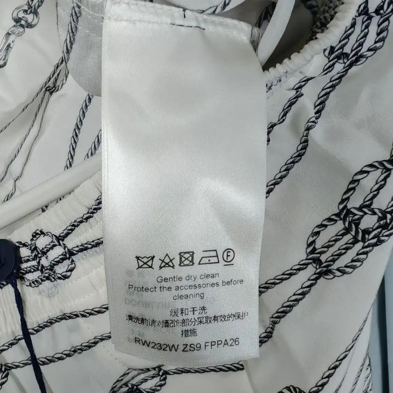 Louis Vuitton Louis Vuitton Summer White Silk Logo Shorts 0089 Size 23" - 6 Thumbnail