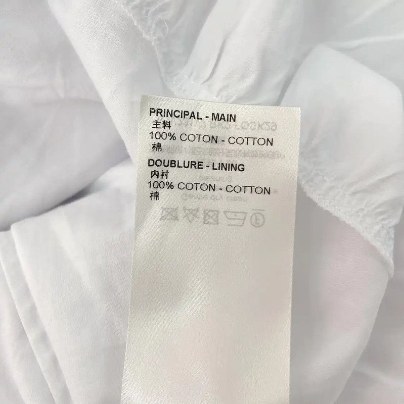 Louis Vuitton Louis Vuitton Summer White Cotton Mini Skirt 0089 Size 23" - 5 Thumbnail