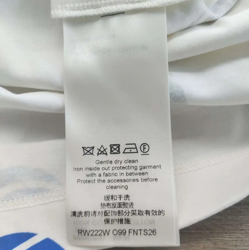 Louis Vuitton Louis Vuitton Summer White Cotton Printed Top 0089 Size L / US 10 / IT 46 - 3 Thumbnail