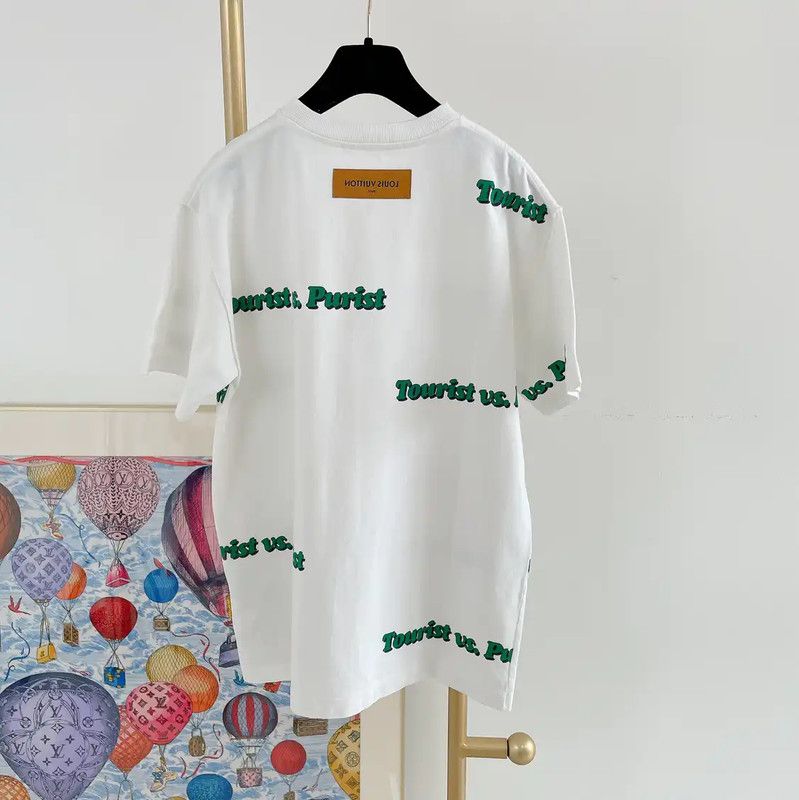 Louis Vuitton Louis Vuitton Summer White Cotton Logo T-Shirt 0089 Size S / US 4 / IT 40 - 2 Thumbnail