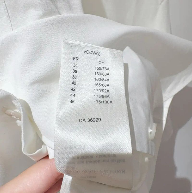 Louis Vuitton Louis Vuitton Spring Autumn White Cotton Shirt 0089 Size M / US 6-8 / IT 42-44 - 4 Thumbnail
