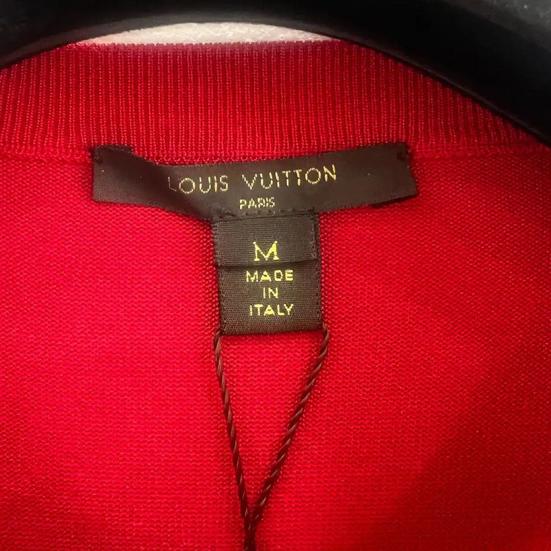 Louis Vuitton Louis Vuitton Red Silk Short Sleeve Dress 0089 Size M / US 6-8 / IT 42-44 - 4 Thumbnail