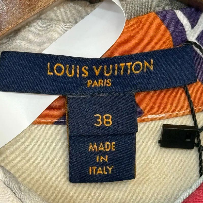 Louis Vuitton Louis Vuitton Spring Autumn Silk Long Sleeve Shirt 0089 Size M / US 6-8 / IT 42-44 - 5 Thumbnail