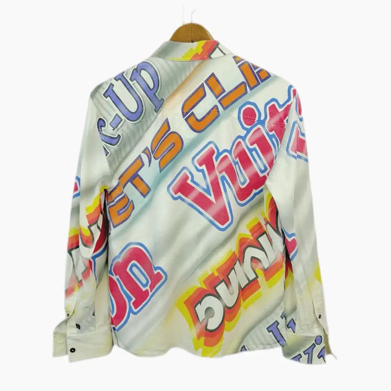 Louis Vuitton Louis Vuitton Spring Autumn Silk Long Sleeve Shirt 0089 Size M / US 6-8 / IT 42-44 - 2 Thumbnail