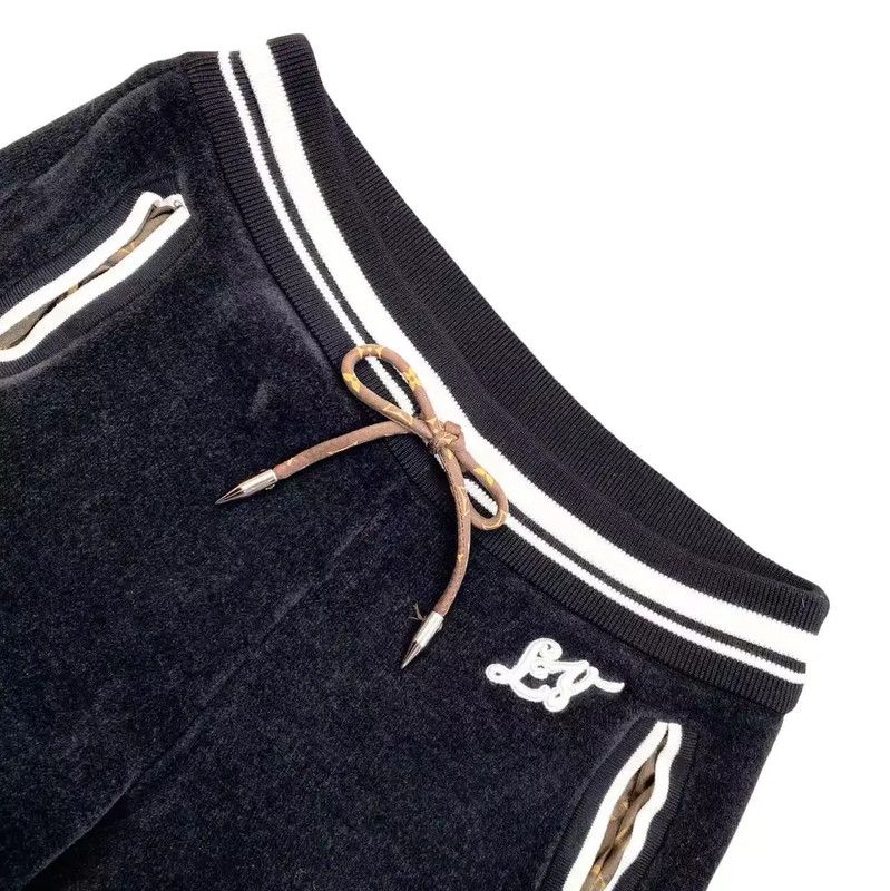 Louis Vuitton Louis Vuitton Black Wool Casual Pants 0089 Size 23" - 3 Thumbnail