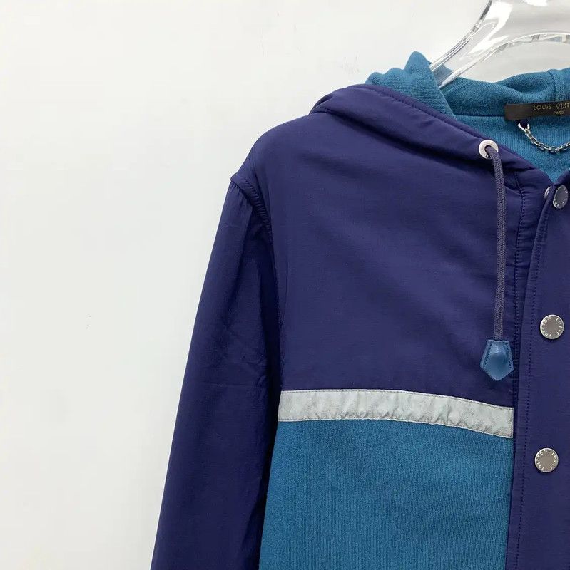 Louis Vuitton Louis Vuitton Women's XS Blue Cotton Jacket 0089 Size XS / US 0-2 / IT 36-38 - 3 Thumbnail