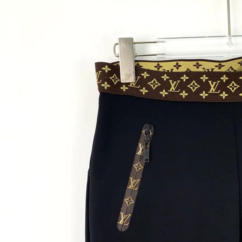 Louis Vuitton Louis Vuitton Black Nylon Casual Pants 0089 Size 26" / US 2 / IT 38 - 3 Thumbnail