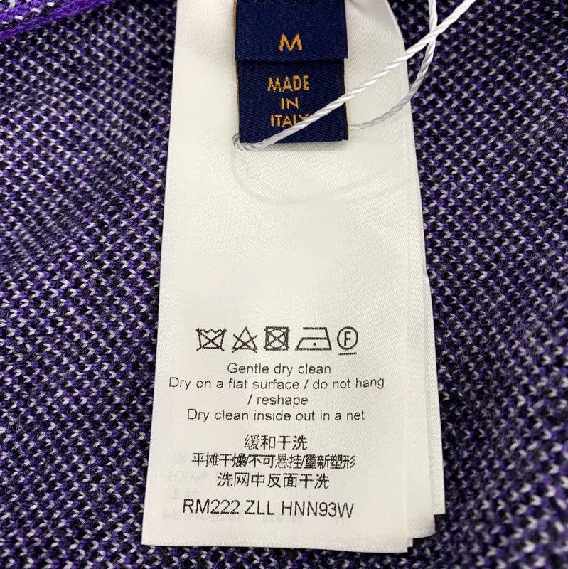 Louis Vuitton Louis Vuitton Purple Cotton Knit Sweater for Women 0089 Size M / US 6-8 / IT 42-44 - 7 Thumbnail
