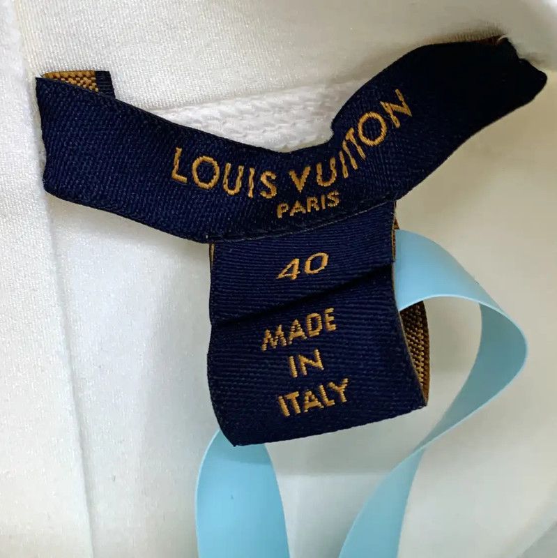 Louis Vuitton Louis Vuitton White Cropped Women’s T-Shirt 0089 Size M / US 6-8 / IT 42-44 - 5 Thumbnail