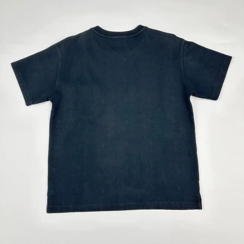 Louis Vuitton Louis Vuitton Black Cotton Women's T-Shirt 0089 Size M / US 6-8 / IT 42-44 - 2 Thumbnail