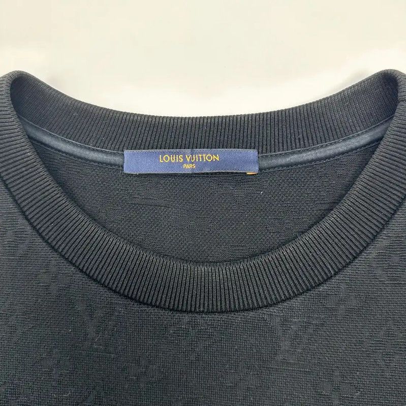 Louis Vuitton Louis Vuitton Black Cotton Women's T-Shirt 0089 Size M / US 6-8 / IT 42-44 - 3 Thumbnail