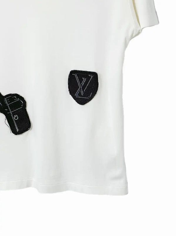 Louis Vuitton Louis Vuitton Cotton White T-Shirt for Women 0089 Size M / US 6-8 / IT 42-44 - 5 Thumbnail