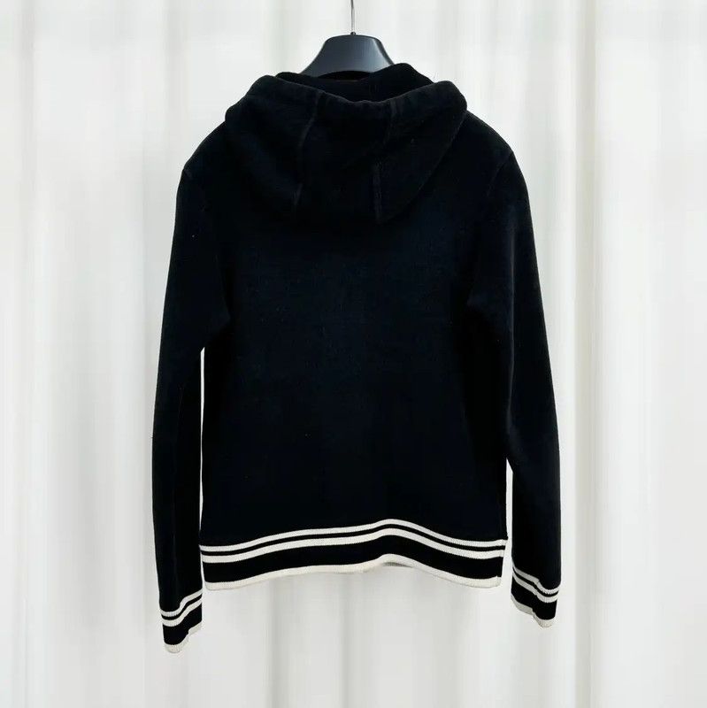 Louis Vuitton Louis Vuitton Black Cotton Blend Embroidered Jacket 0089 Size XS / US 0-2 / IT 36-38 - 2 Thumbnail