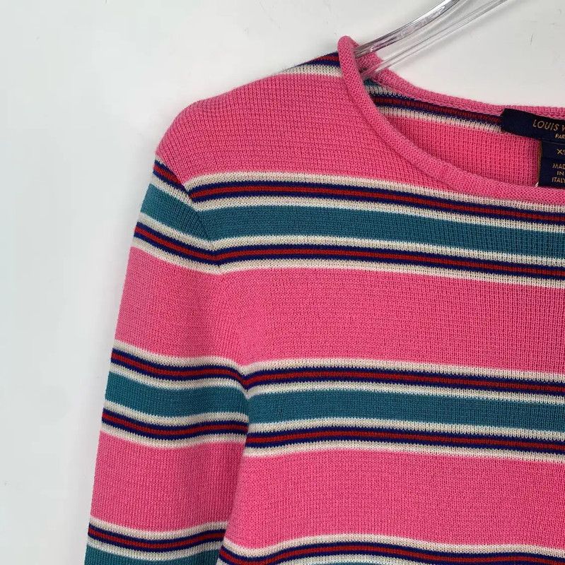 Louis Vuitton Louis Vuitton Pink Wool Knit Top for Women 0089 Size XS / US 0-2 / IT 36-38 - 3 Thumbnail