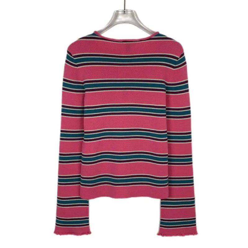 Louis Vuitton Louis Vuitton Pink Wool Knit Top for Women 0089 Size XS / US 0-2 / IT 36-38 - 2 Thumbnail