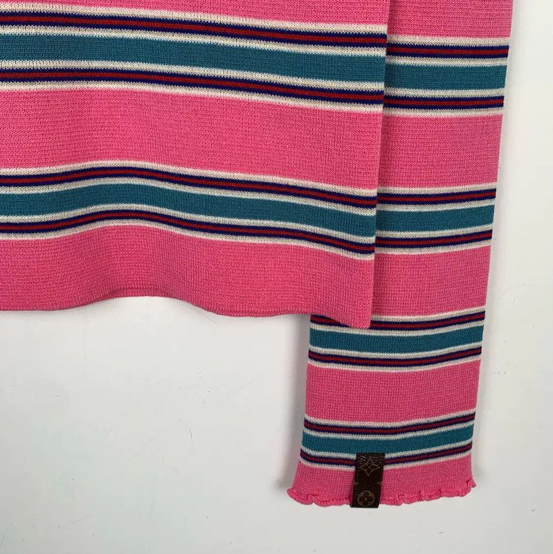 Louis Vuitton Louis Vuitton Pink Wool Knit Top for Women 0089 Size XS / US 0-2 / IT 36-38 - 4 Thumbnail