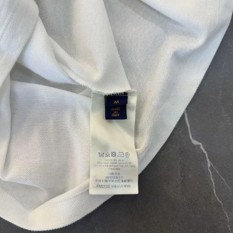Louis Vuitton Louis Vuitton White Cotton Women's T-Shirt 0089 Size ONE SIZE - 6 Thumbnail