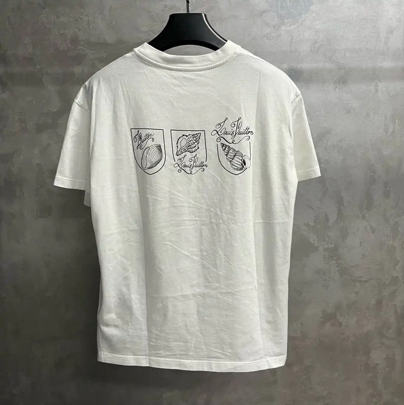 Louis Vuitton Louis Vuitton White Cotton T-Shirt for Women 0089 Size S / US 4 / IT 40 - 2 Thumbnail