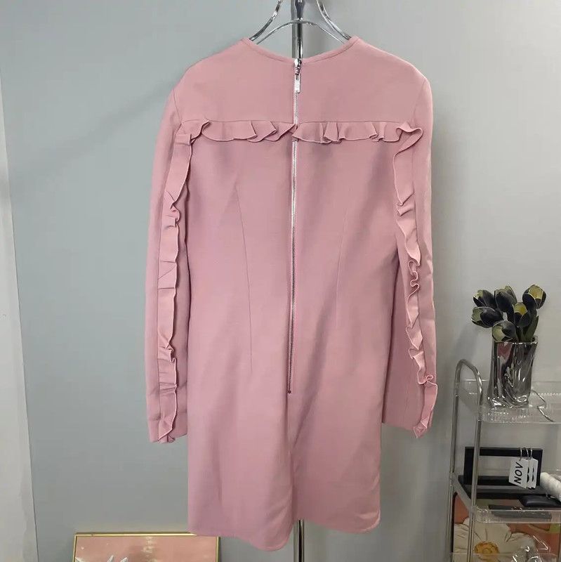 strapless open back dress Louis Vuitton Baby Pink Monogram Stretch Dress main image 0
