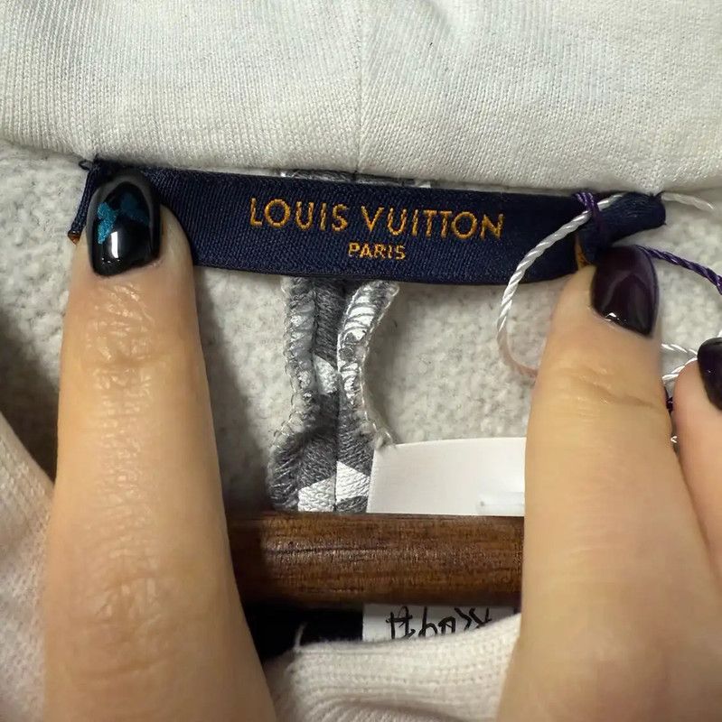Louis Vuitton Louis Vuitton Women's S Size White Cotton Hoodie 0089 Size S / US 4 / IT 40 - 4 Thumbnail