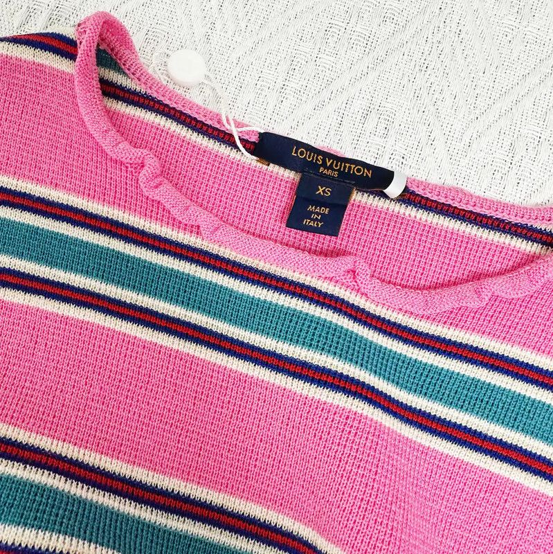 Louis Vuitton Louis Vuitton Spring Autumn Striped Wool Top 0089 Size XS / US 0-2 / IT 36-38 - 4 Thumbnail