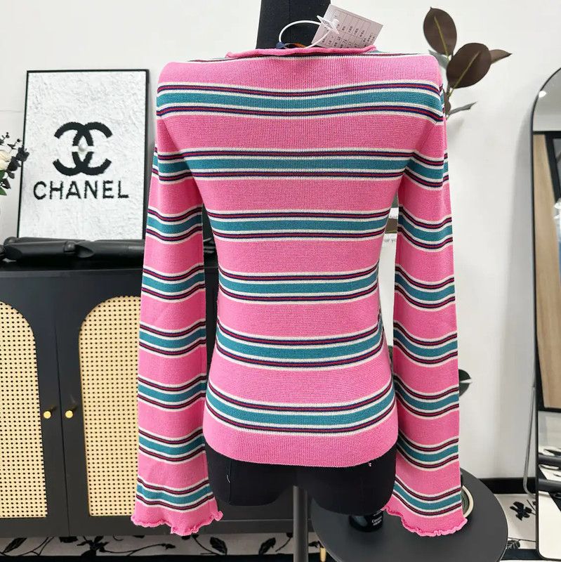 Louis Vuitton Louis Vuitton Spring Autumn Striped Wool Top 0089 Size XS / US 0-2 / IT 36-38 - 3 Thumbnail