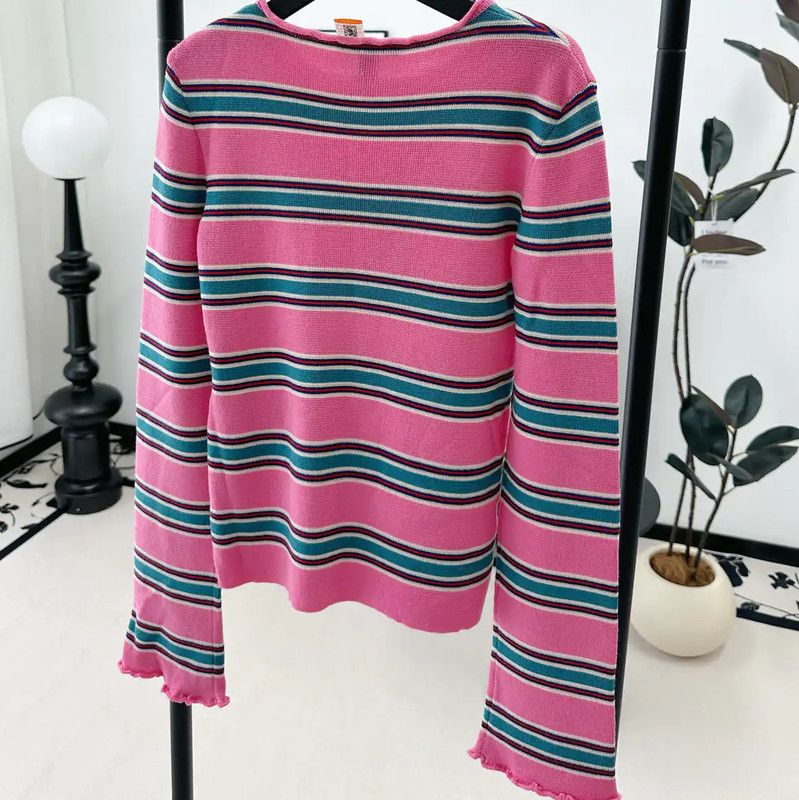 Louis Vuitton Louis Vuitton Spring Autumn Striped Wool Top 0089 Size XS / US 0-2 / IT 36-38 - 2 Thumbnail