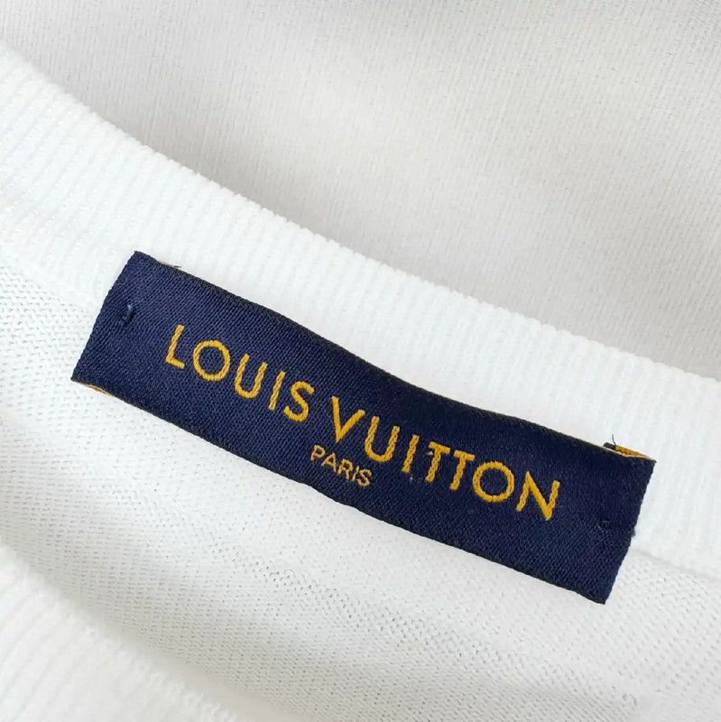 Louis Vuitton Louis Vuitton Women's L-Size White T-Shirt 0089 Size L / US 10 / IT 46 - 2 Thumbnail