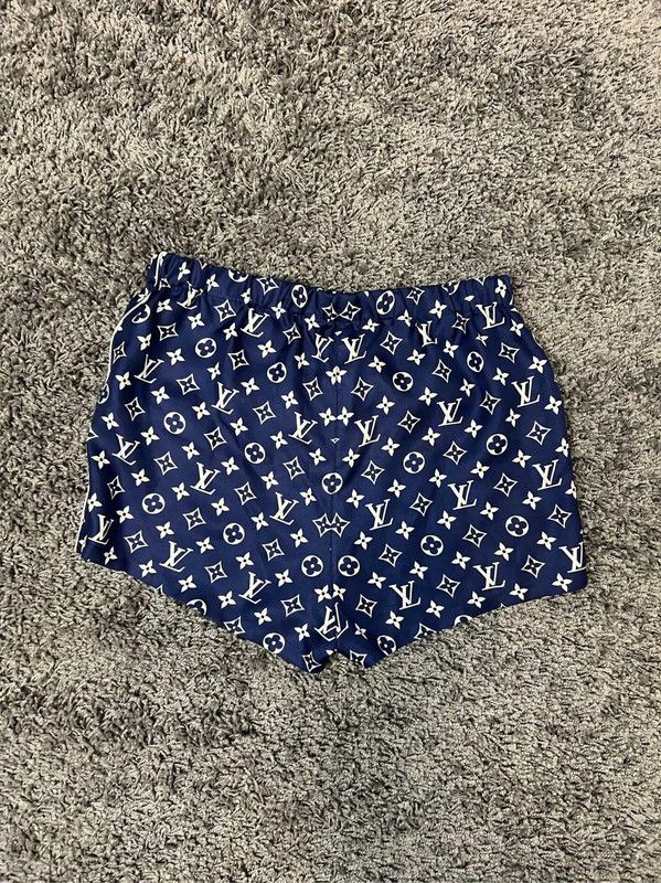 Louis Vuitton Louis Vuitton Women's Blue Polyester Shorts 0089 Size 23" - 2 Thumbnail