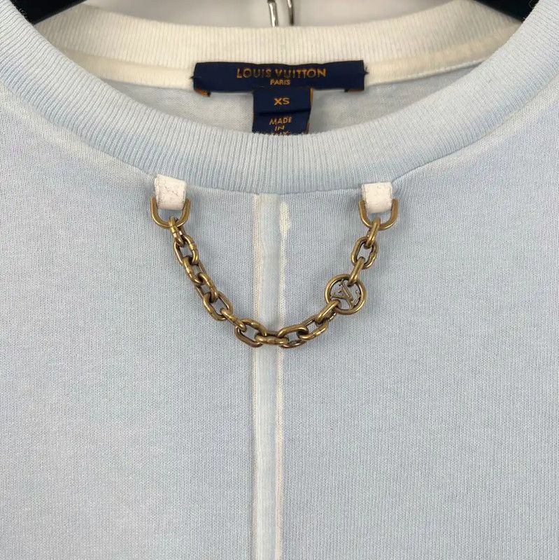 Louis Vuitton Louis Vuitton Summer Light Blue Logo T-Shirt 0089 Size XS / US 0-2 / IT 36-38 - 3 Thumbnail