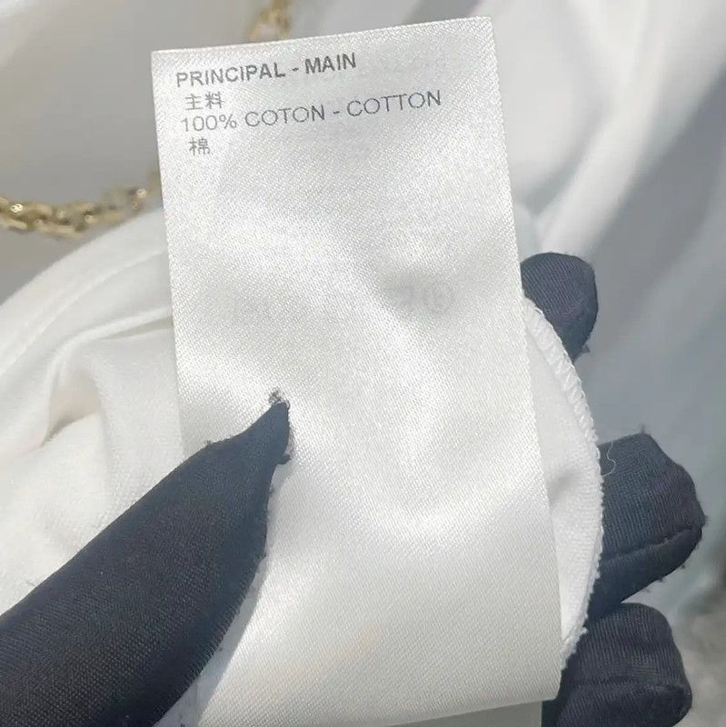 Louis Vuitton Louis Vuitton Women's White Cotton T-Shirt 0089 Size S / US 4 / IT 40 - 6 Thumbnail