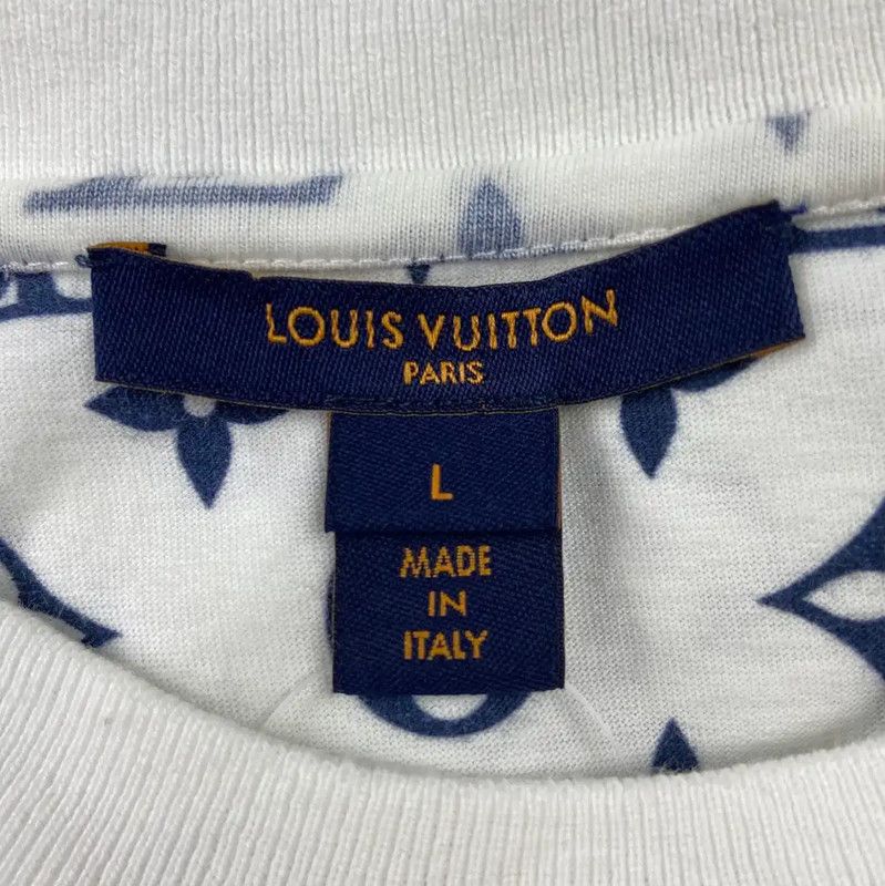 Louis Vuitton Louis Vuitton Women's Cotton T-Shirt in White 0089 Size L / US 10 / IT 46 - 4 Thumbnail