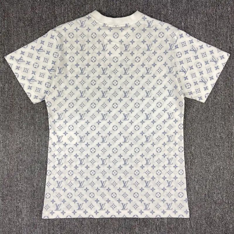 Louis Vuitton Louis Vuitton Women's Cotton T-Shirt in White 0089 Size L / US 10 / IT 46 - 3 Thumbnail