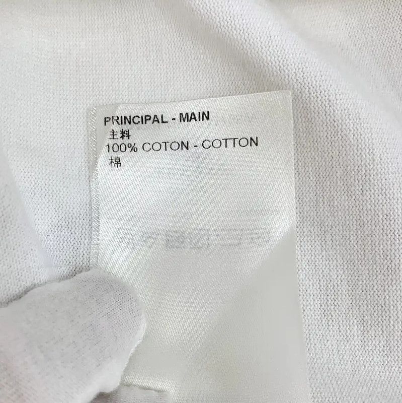 Louis Vuitton Louis Vuitton White Cotton T-Shirt for Women 0089 Size L / US 10 / IT 46 - 8 Thumbnail