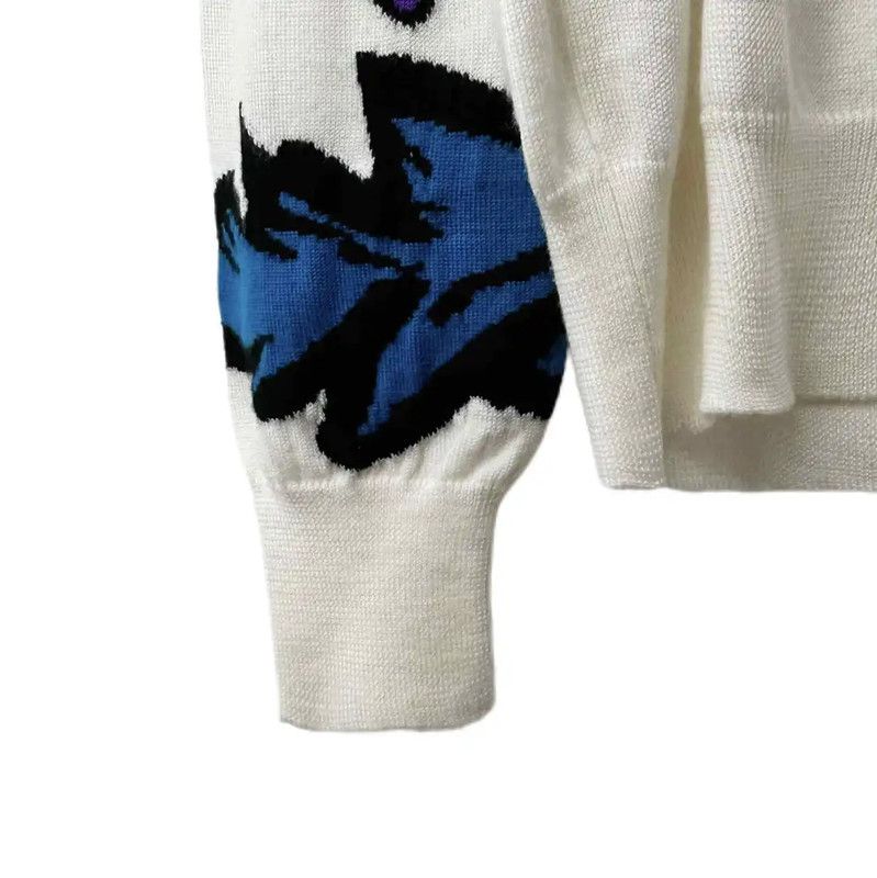 Louis Vuitton Louis Vuitton Women's Cream Cotton Blend Sweatshirt 0089 Size M / US 6-8 / IT 42-44 - 7 Thumbnail
