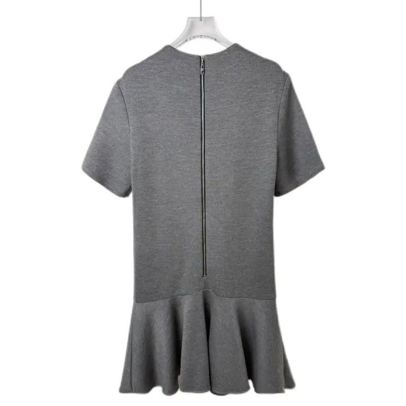 Louis Vuitton Louis Vuitton Gray Cotton Blend Dress 0089 Size S / US 4 / IT 40 - 2 Thumbnail