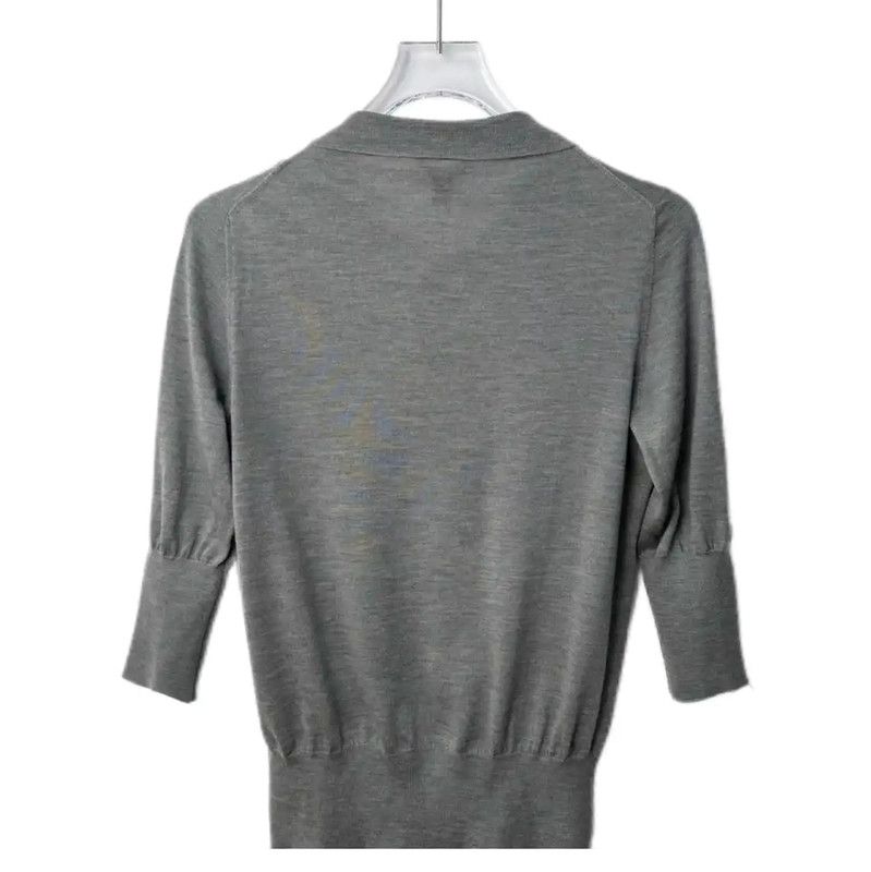 Louis Vuitton Louis Vuitton Gray Cotton Blend Sweater 0089 Size M / US 6-8 / IT 42-44 - 2 Thumbnail