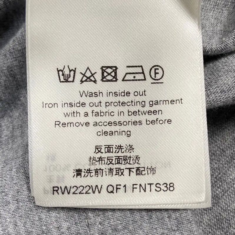 Louis Vuitton Louis Vuitton Gray Cotton T-Shirt for Women 0089 Size M / US 6-8 / IT 42-44 - 5 Thumbnail
