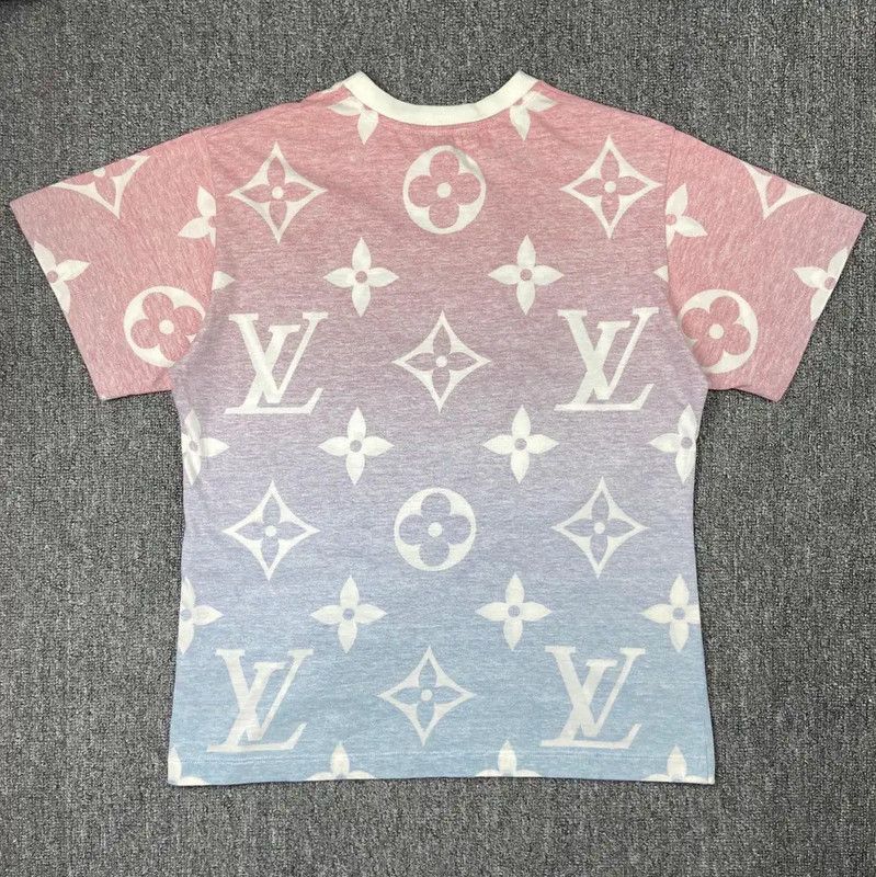Louis Vuitton Louis Vuitton Color Block Cotton T-Shirt 0089 Size M / US 6-8 / IT 42-44 - 2 Thumbnail