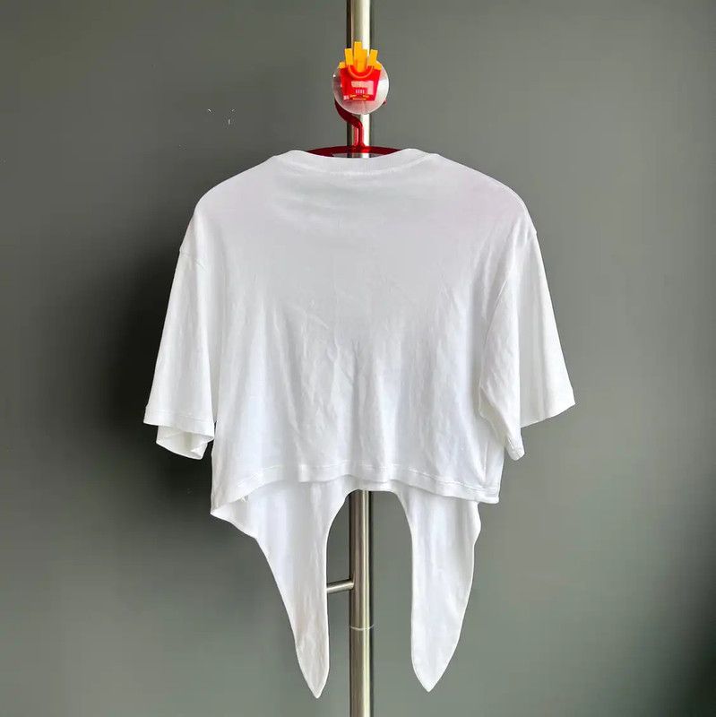 Louis Vuitton Louis Vuitton White Cotton Women's T-Shirt 0089 Size L / US 10 / IT 46 - 2 Thumbnail