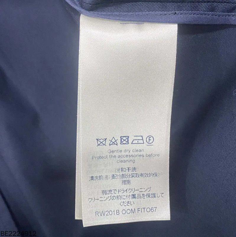 Louis Vuitton Louis Vuitton Women's Navy Blouse with Bow Detail 0089 Size ONE SIZE - 6 Thumbnail
