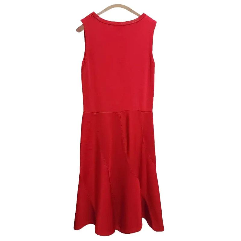 Louis Vuitton Louis Vuitton Red Wool Blend Dress for Ladies 0089 Size S / US 4 / IT 40 - 8 Thumbnail